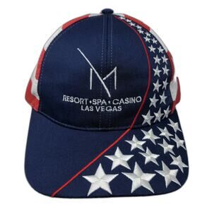 Resort Spa Casino Las Vegas U.S. Flag Slideback Baseball Cap Multi OS Nissun